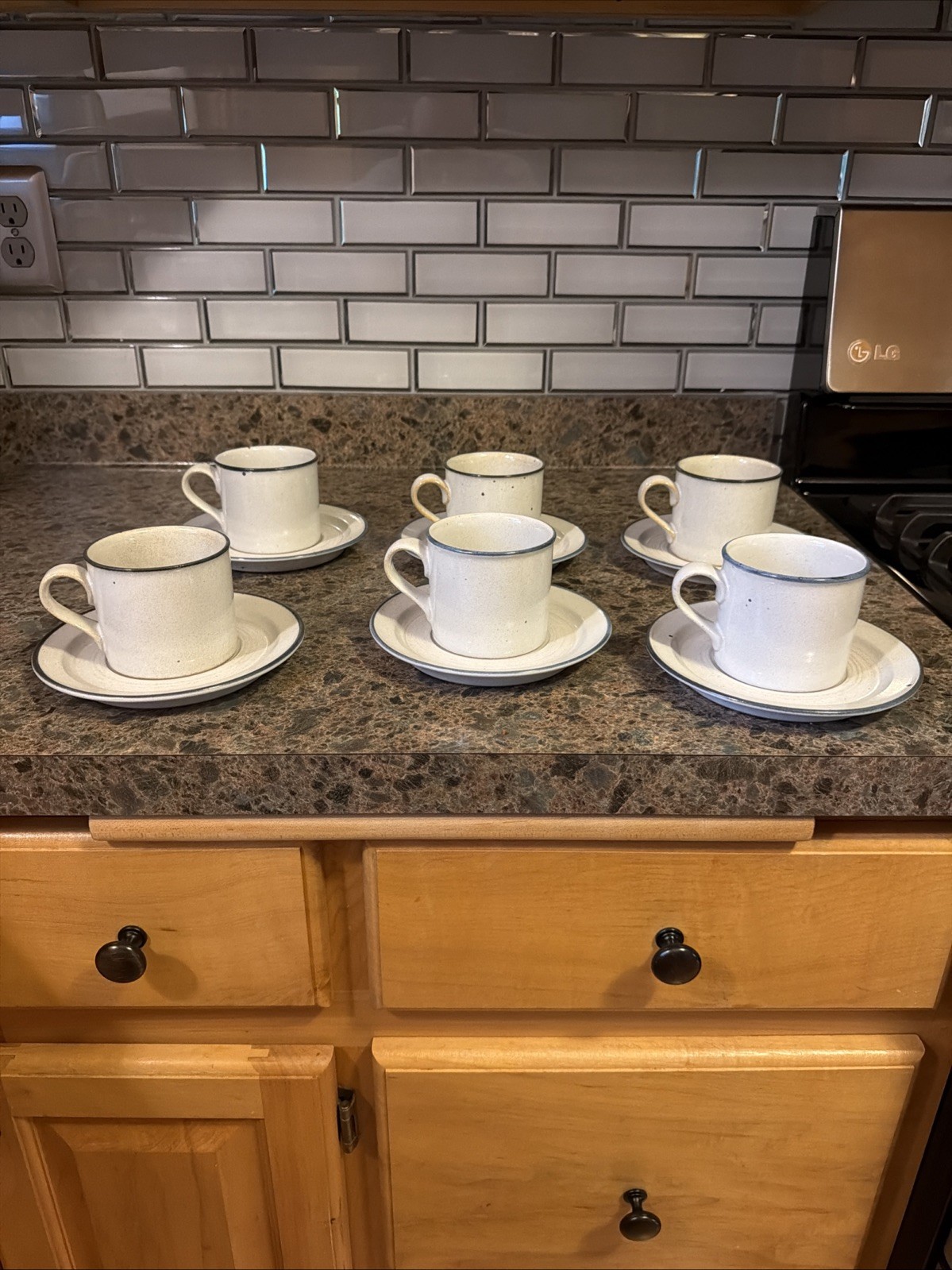 (6) Mikasa Native Canyon Cups & Saucers