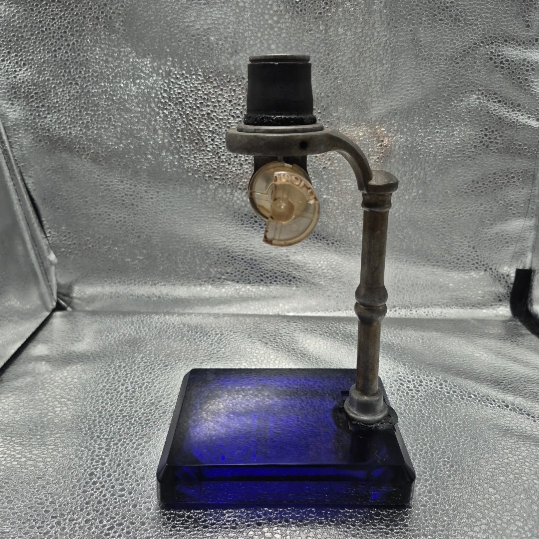 Vintage Emerson Drug Co Bromo Seltzer Water Dispenser Cobalt Blue Base Bottles