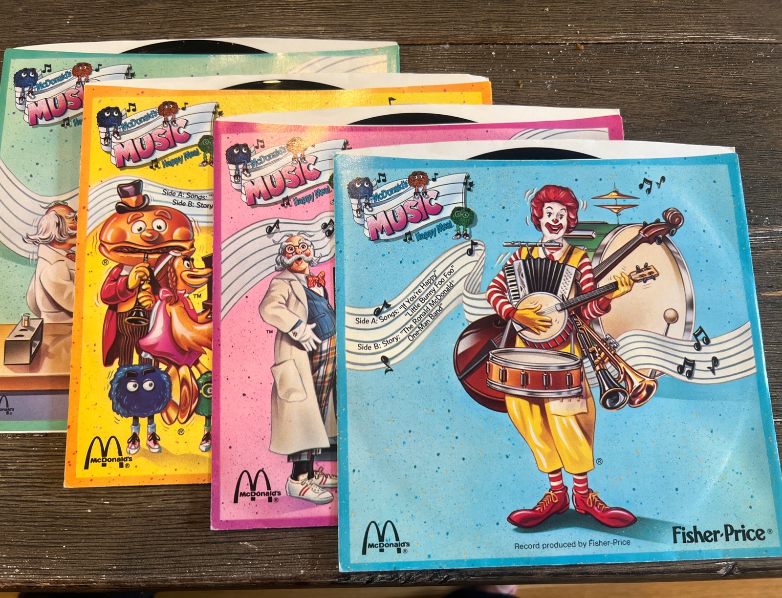 Vintage 1985 McDonalds x Fisher Price Records