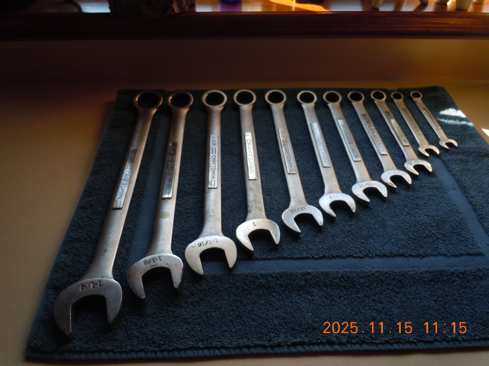 11 Vintage CRAFTSMAN COMBINATION WRENCHES  VV and V Series FORGED IN USA