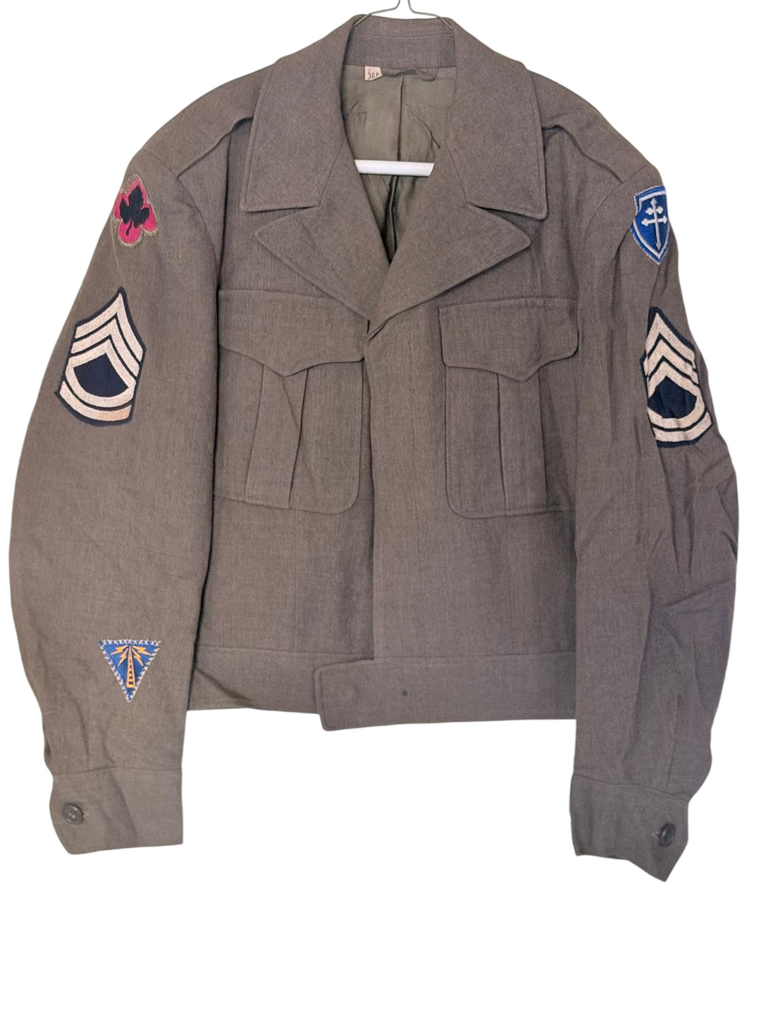 Vintage US Army military WW2 era Ike Eisenhower jacket 36