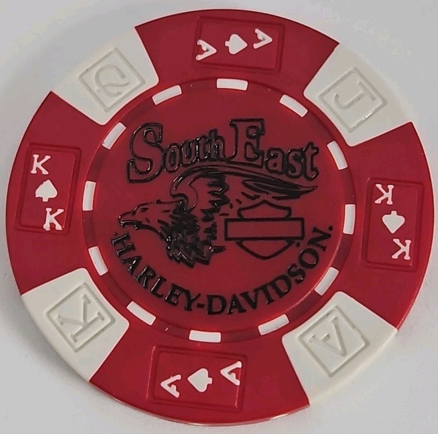 SOUTH EAST HARLEY DAVIDSON OF BEDFORD HEIGHTS, OHIO DEALERSHIP POKER CHIP NEW