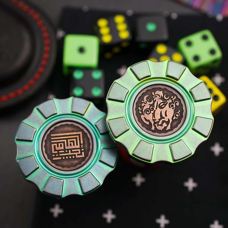 hitex gear poker chip HiTex Gear X Elhamy Naguib Zodiac Chips, Titanium C