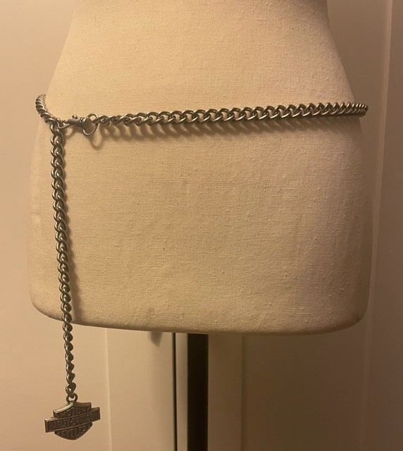 Unique Rare VTG Harley Davidson Women's chain belt 