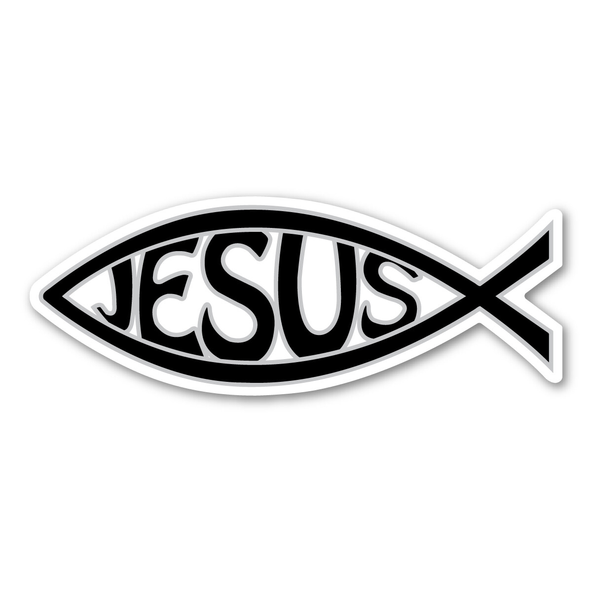 Mini Black Jesus Fish