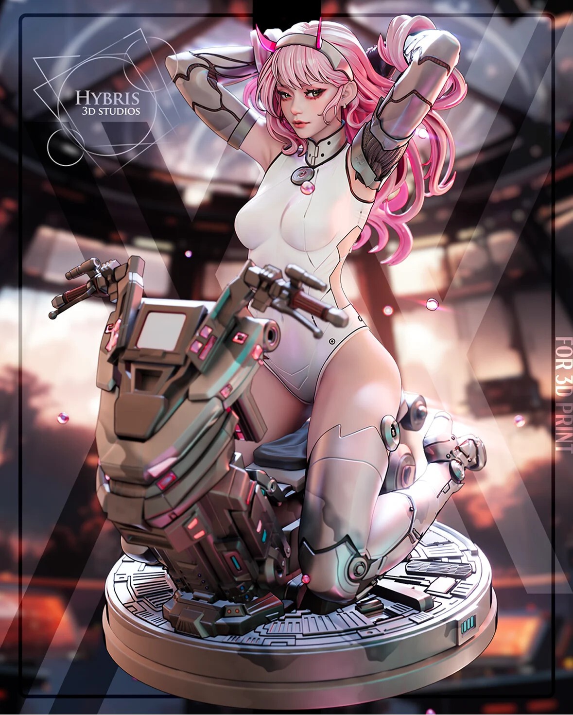1:8 Zero Two Darling in the Franxx Fan Art UNPAINTED Garage Kit
