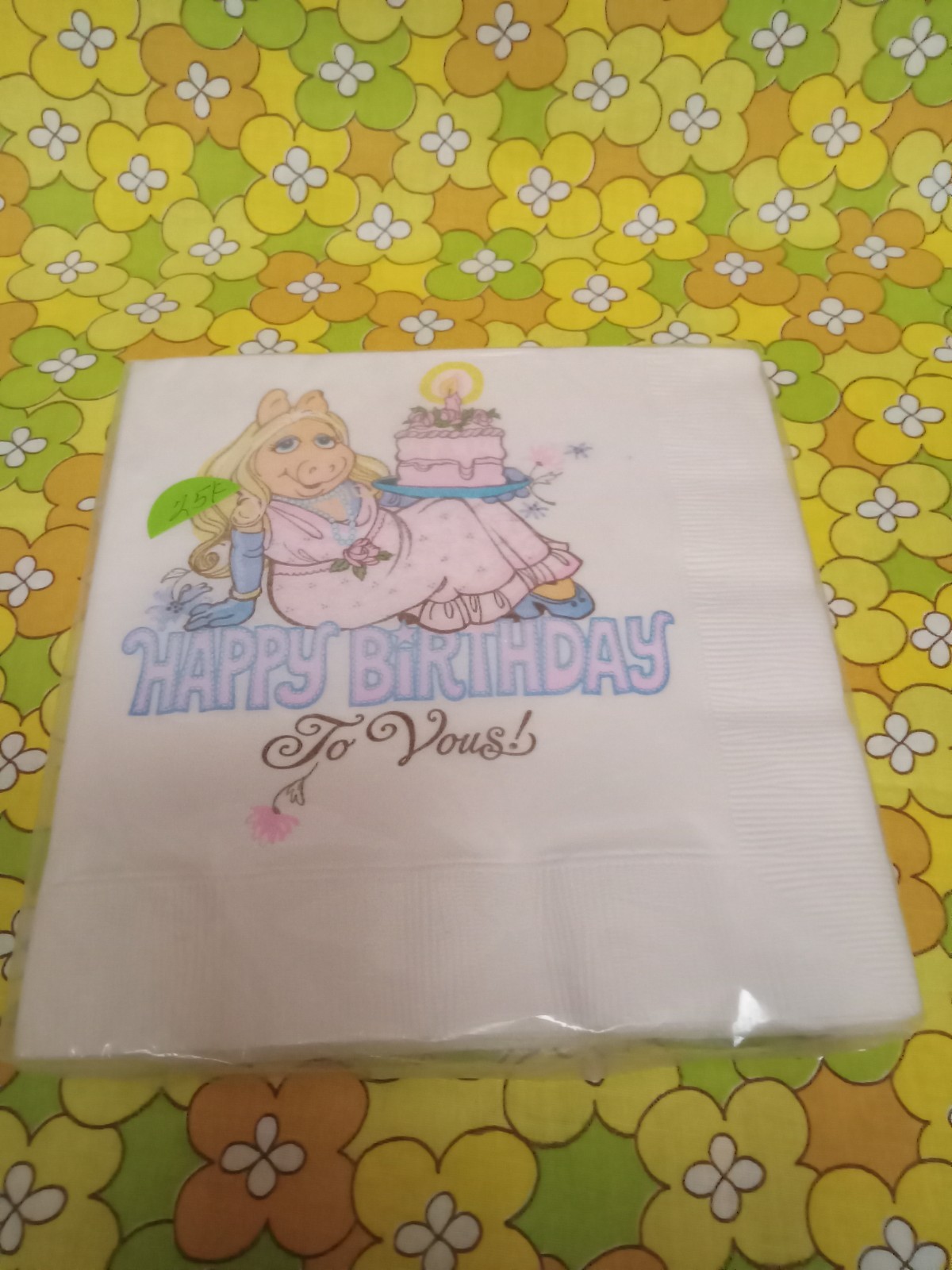 Vintage Hallmark Miss Piggy Happy Birthday To Yous 16 Luncheon Napkins 80s