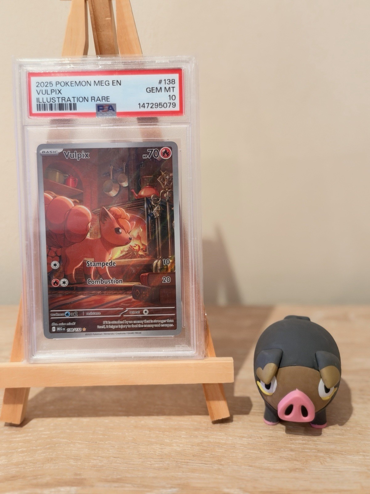 Pokémon TCG Mega Evolution Vulpix Illustration Rare Card 138/132 - PSA 10