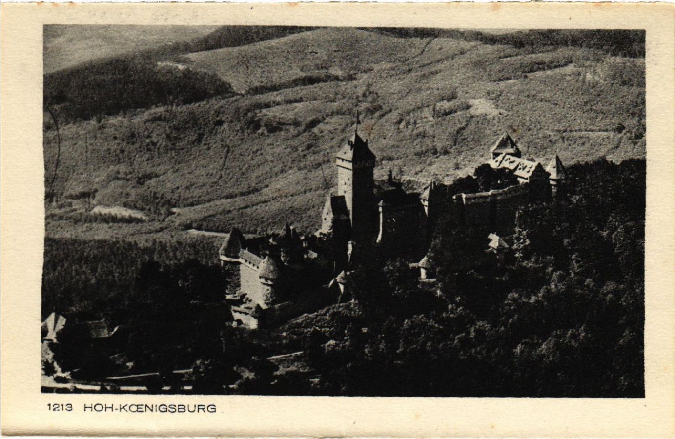 Old postcard AK Haut-KOENIGSBOURG - Hoh-KOENIGSBURG - view (488046)