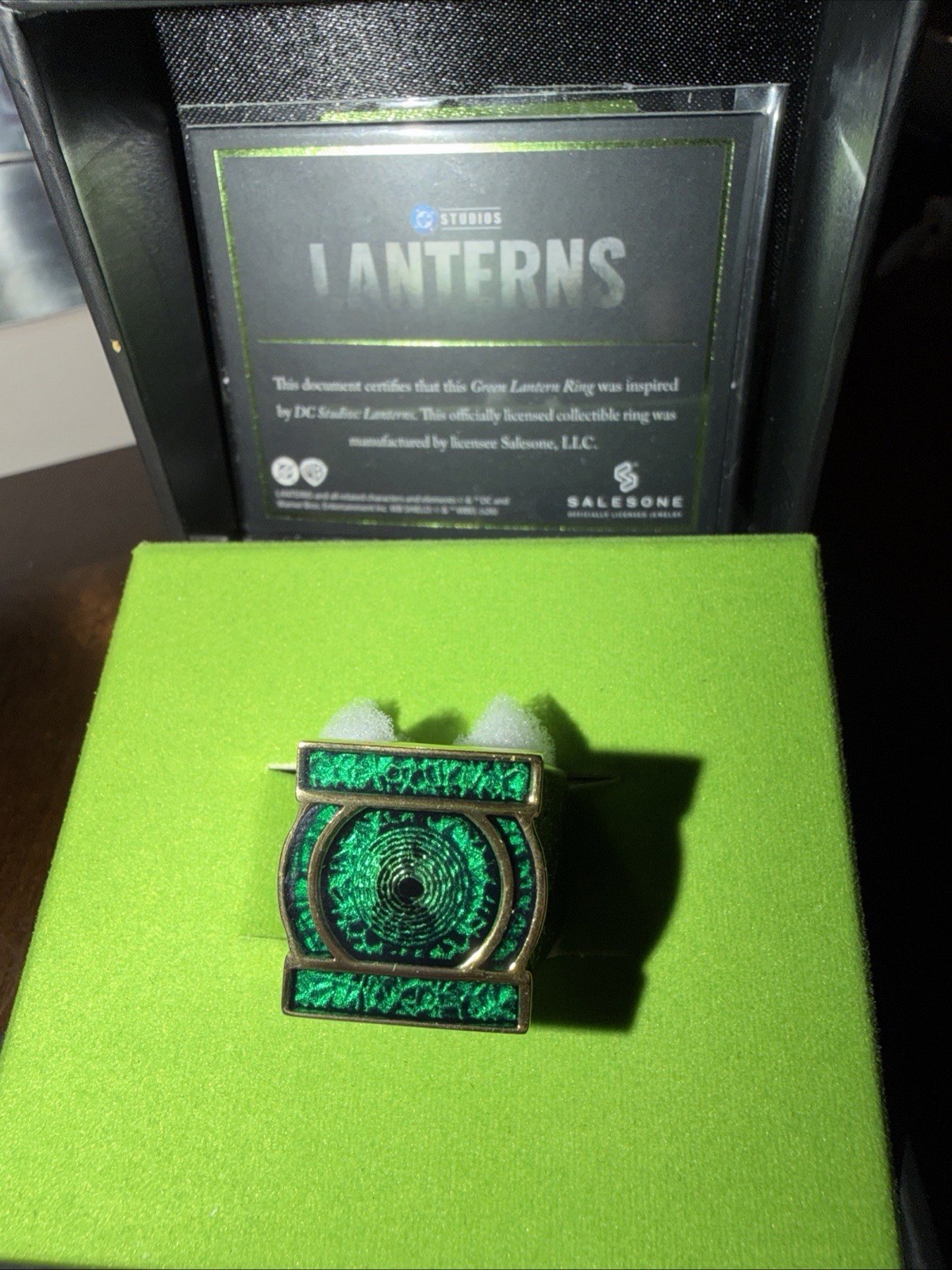 2026 DC SHOP GREEN LANTERN RING OFFICIAL PROP REPLICA LANTERNS SIZE 9 BRAND NEW