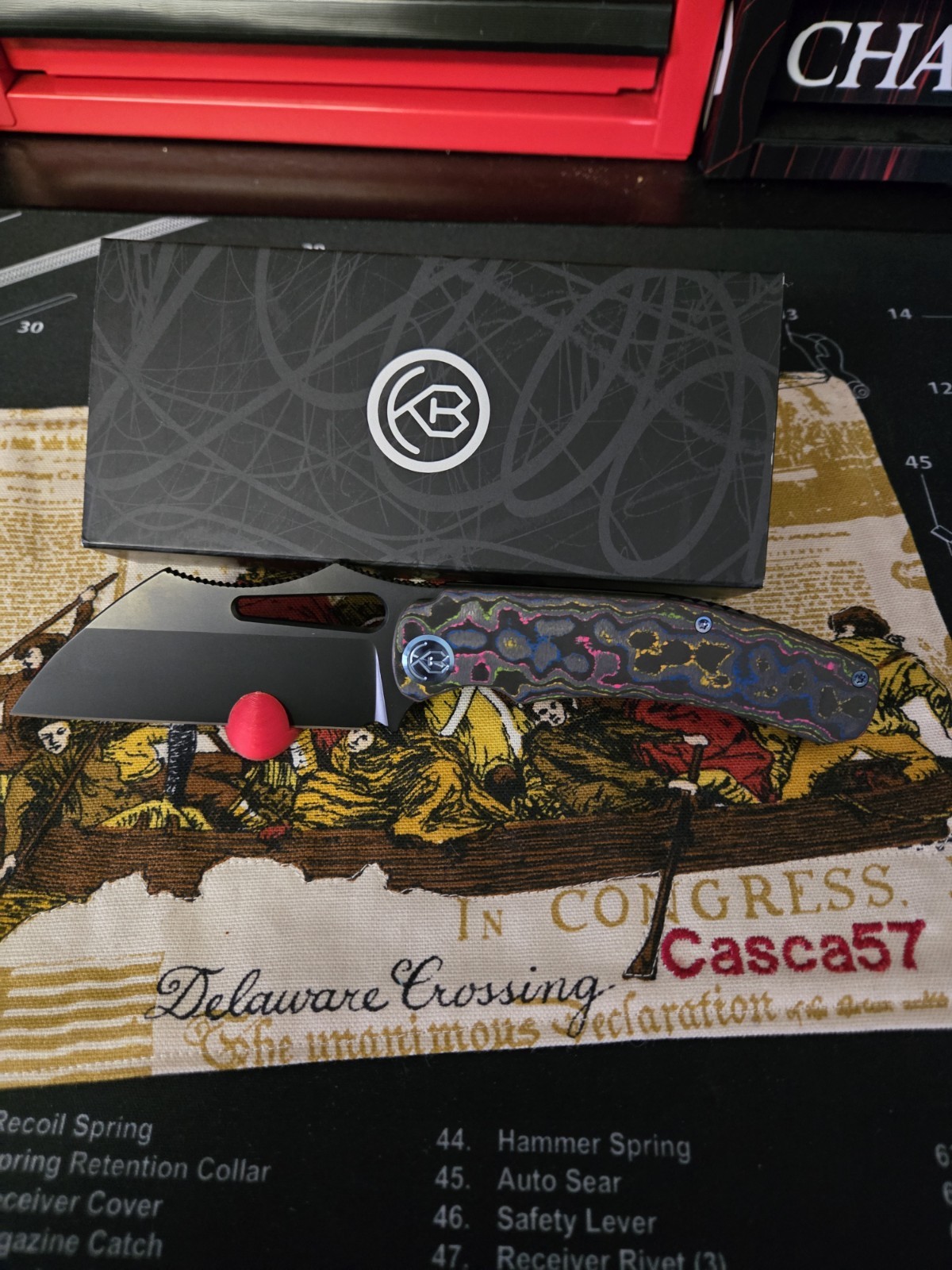 Kubey Sylow - 80s Camo Carbon/DLC Titanium, SOLD OUT