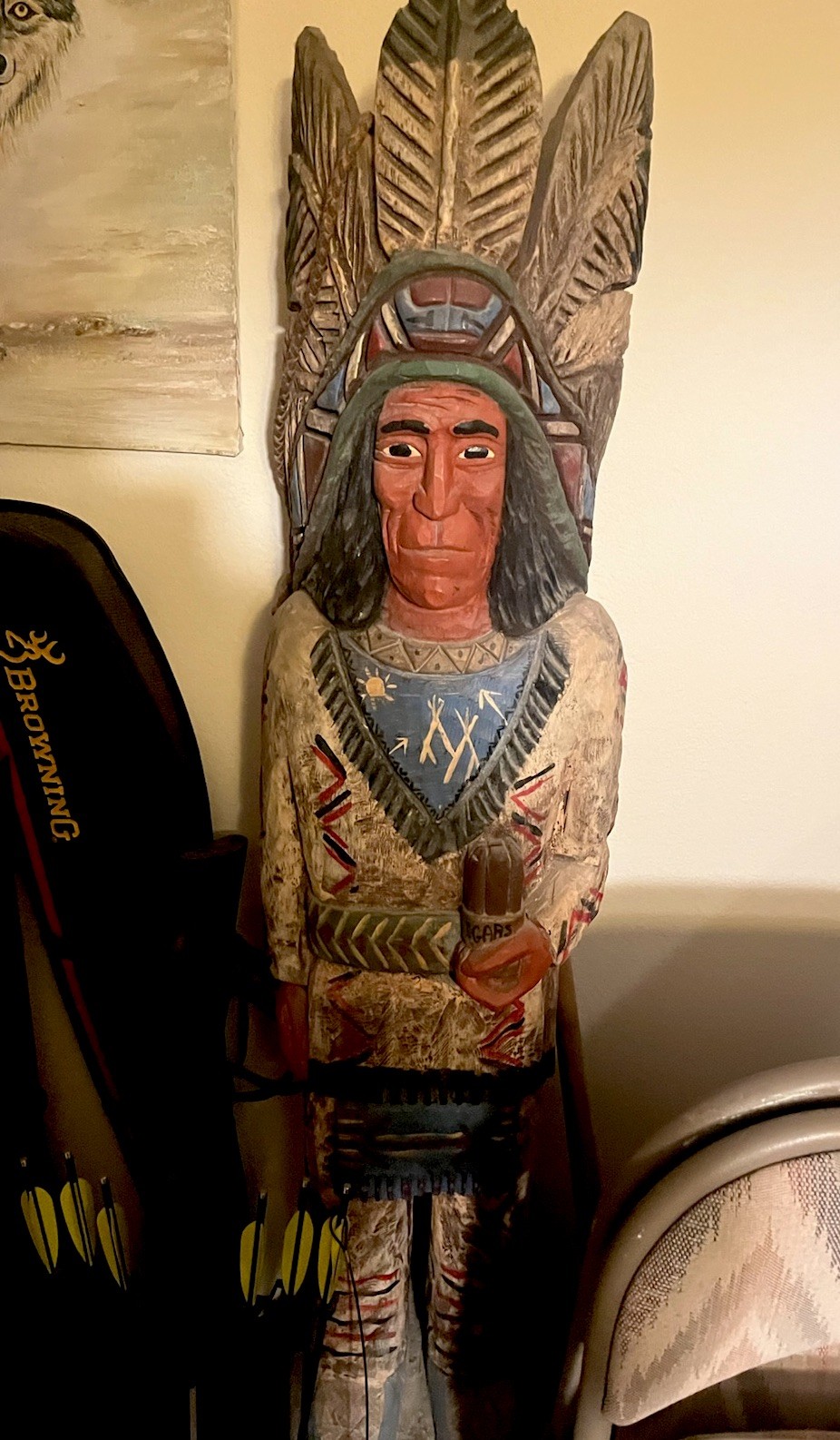 Frank Gallagher - 5’ Cigar store Indian Chief