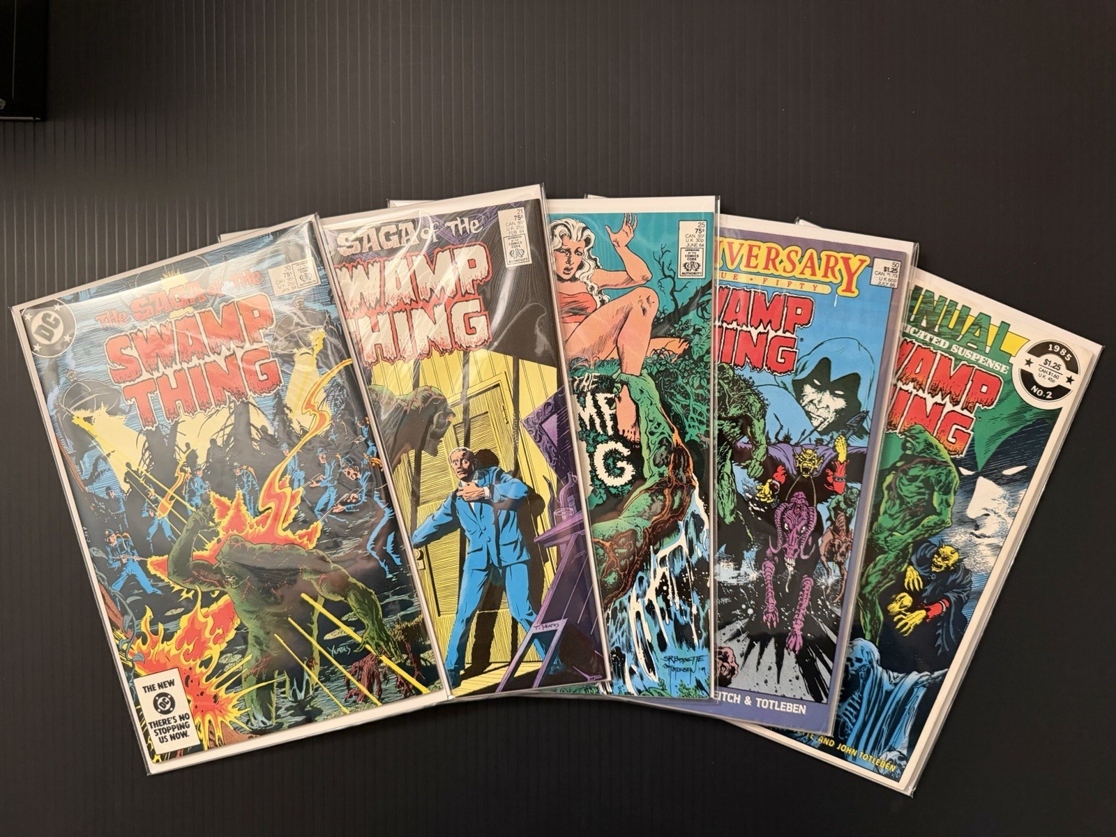 Saga of Swamp Thing Key Lot #20 #21 #25 #50 Annual #2 (DC Comics) 