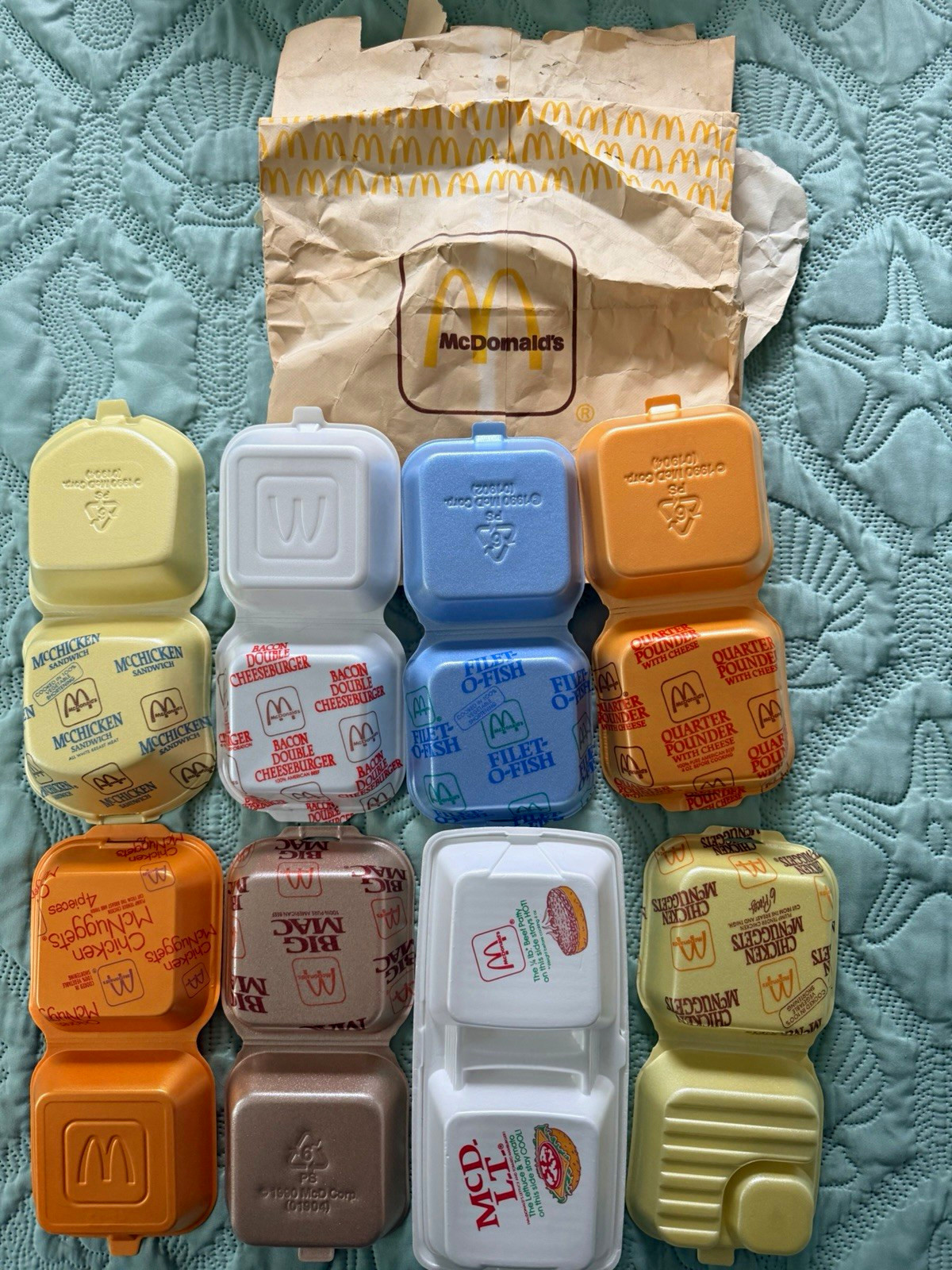 Rare Vintage 1990’s McDonald’s clamshell Container Collection – McDLT and BIGMAC