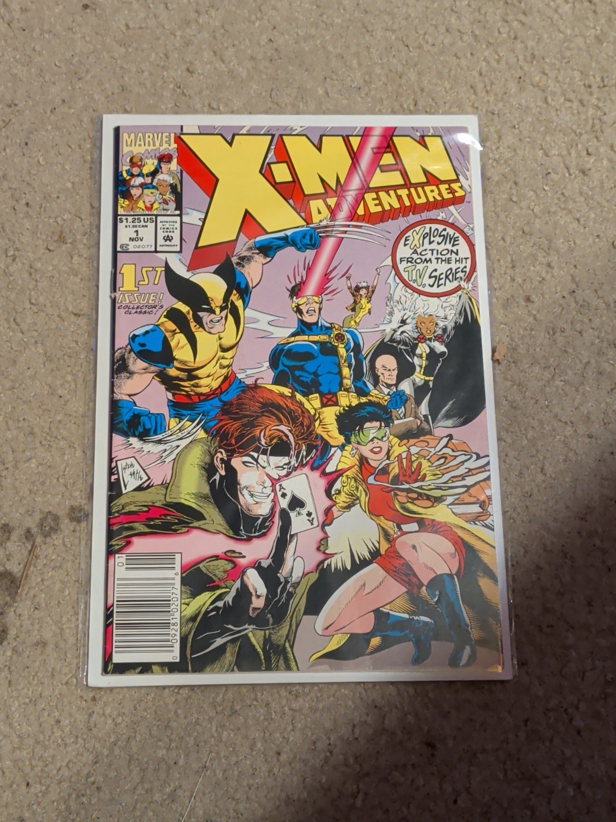 X-Men Adventures #1 Newsstand Variant (Marvel Comics November 1992)
