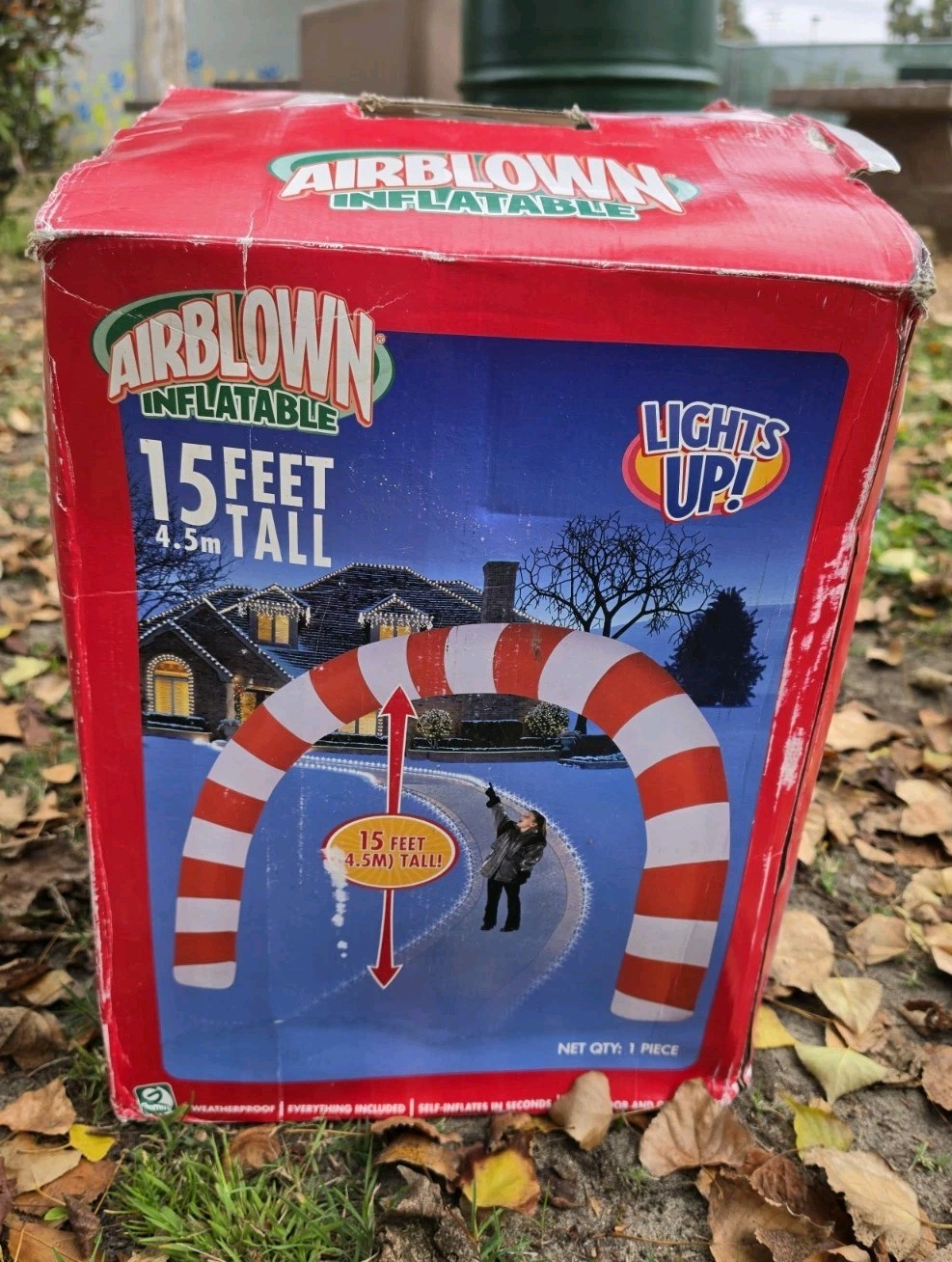 2006 Gemmy JUMBO Candy Cane Christmas inflatable archway 15 Ft Arch