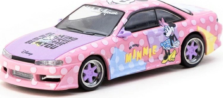 Tarmac Works 1/64 Nissan Silvia S14 Minnie Mouse VERTEX Rare 14Y+ JAPAN