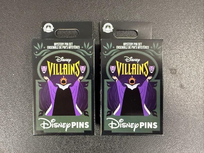 Disney Parks Trading Pins Disney Villains 2 Pin Mystery Box Sealed Lot Of 2