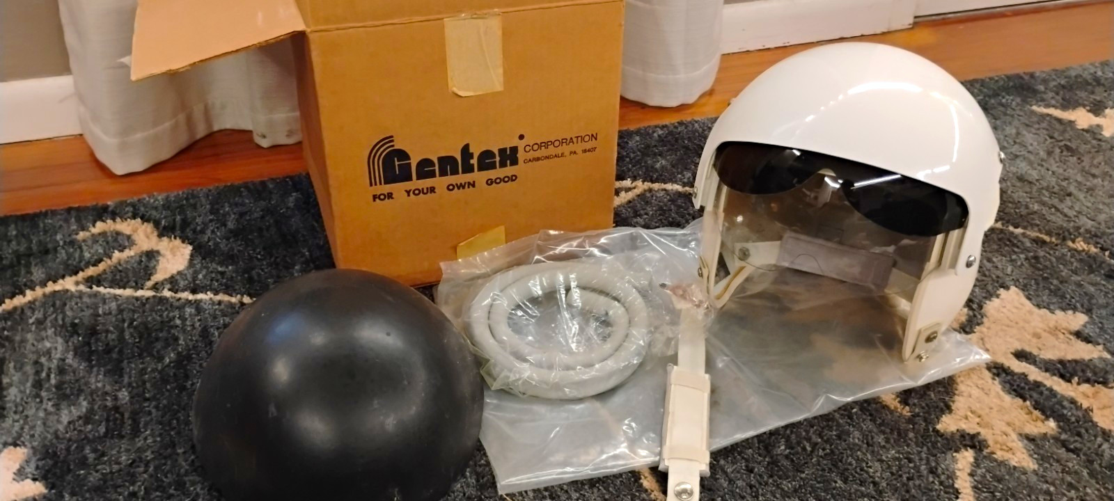 ​NOS Gentex HGU-26/P HGU-55/P Flight Helmet Subassembly Large 1984 Vintage