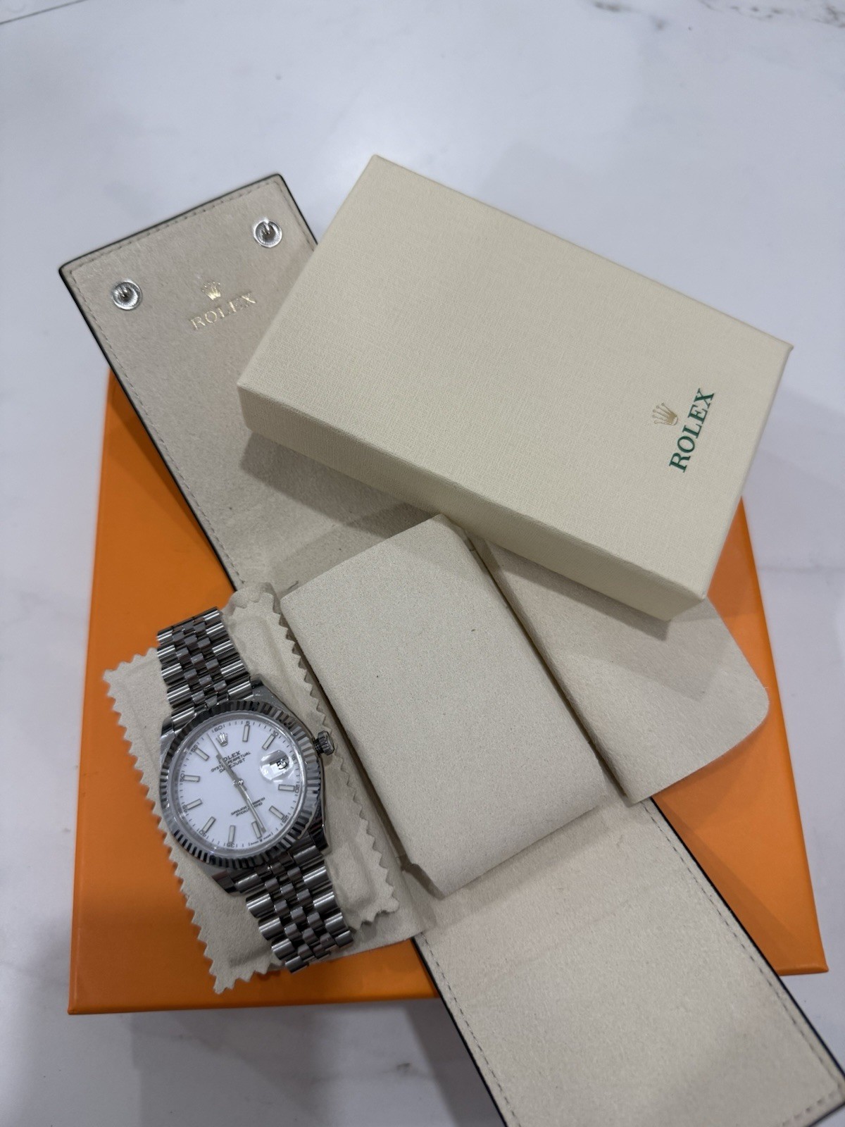 Rolex Watch Travel Pouch - Grained Calfskin，New in Box |VIP Advertising Gift