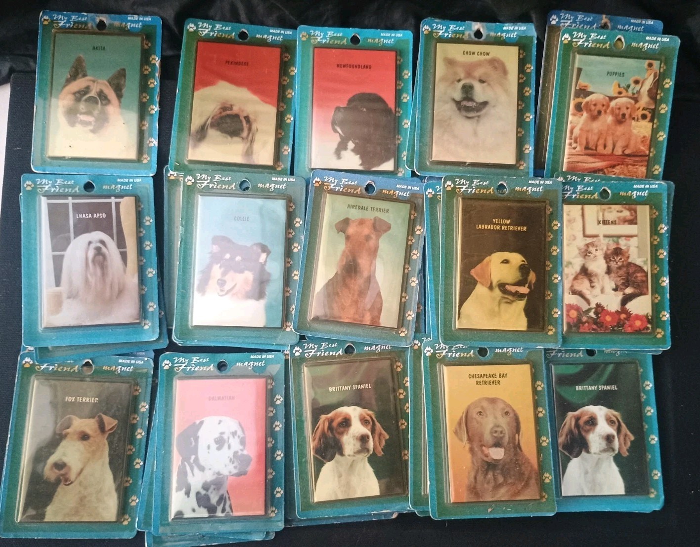 1994 My Best Friend Dog Magnet Lot 30+ NOS.