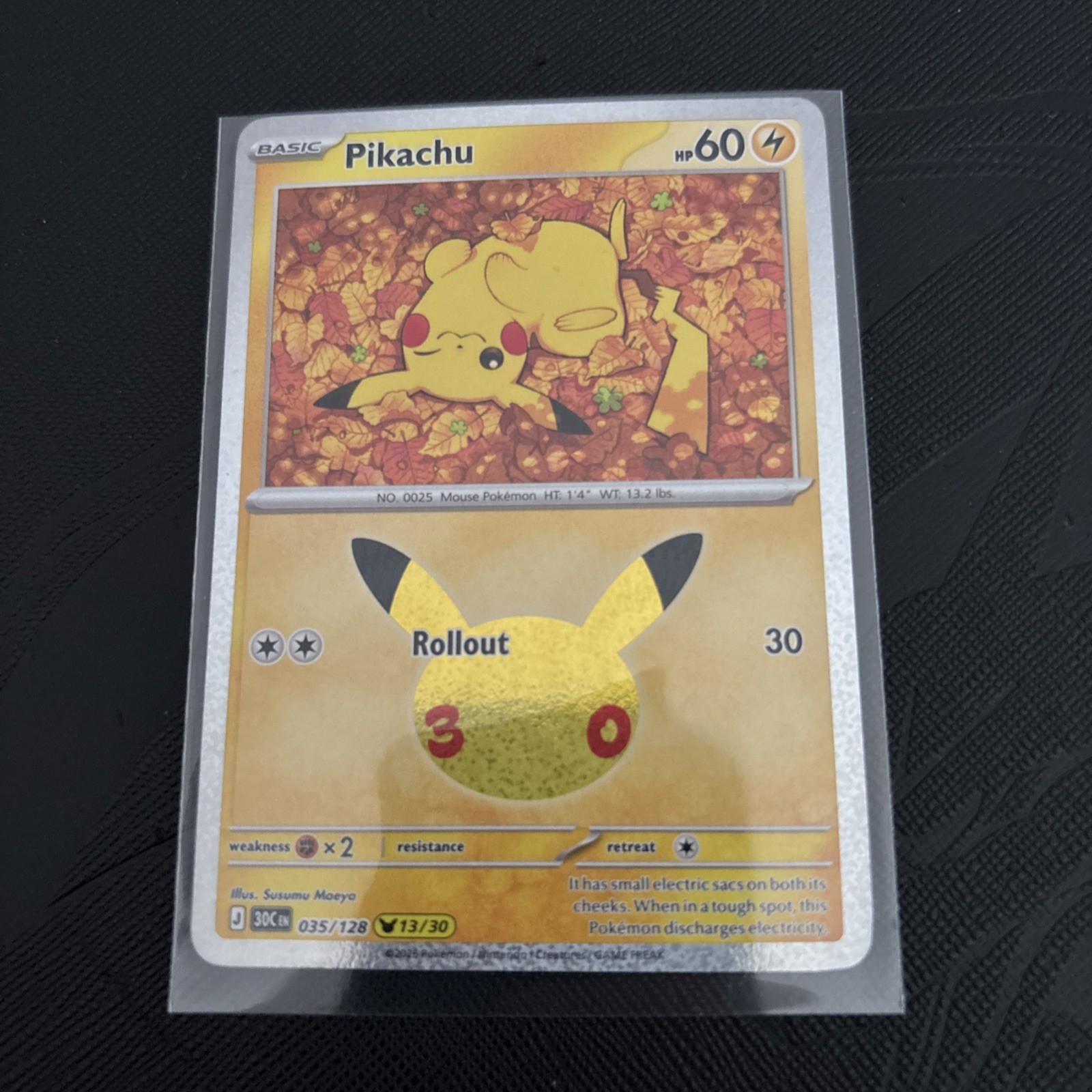 Pikachu - 035/128 13/30 - Holo - Pokémon 30th Anniversary Celebration