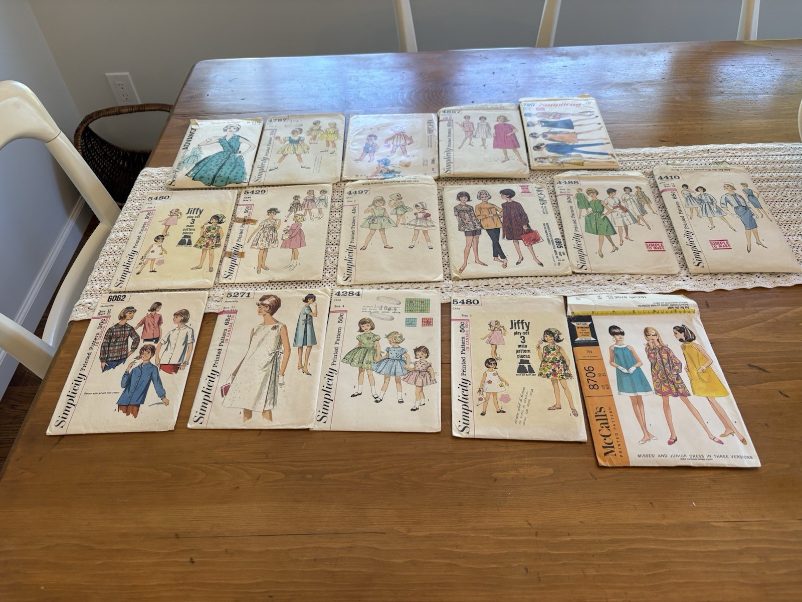 Simplicity & McCall\'s Women Vintage Original Sewing Patterns Lot of 16 