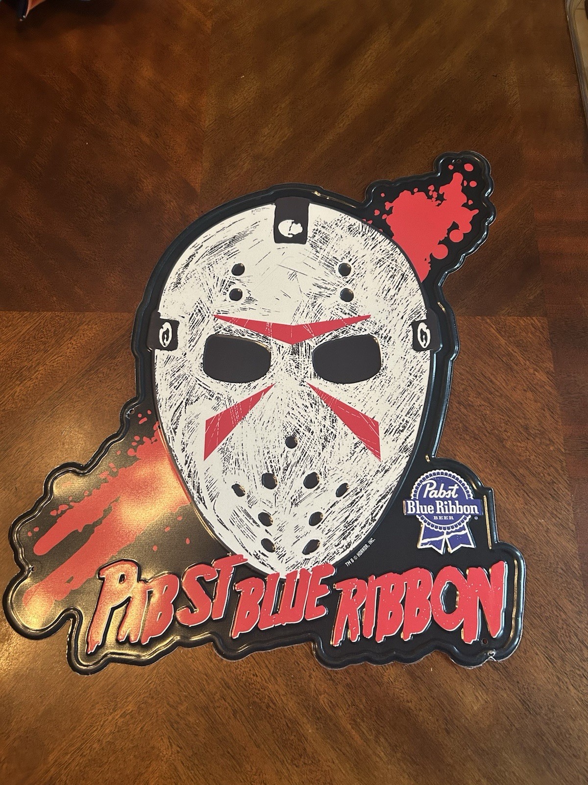 Jason Universe Pabst Blue Ribbon Tin Sign