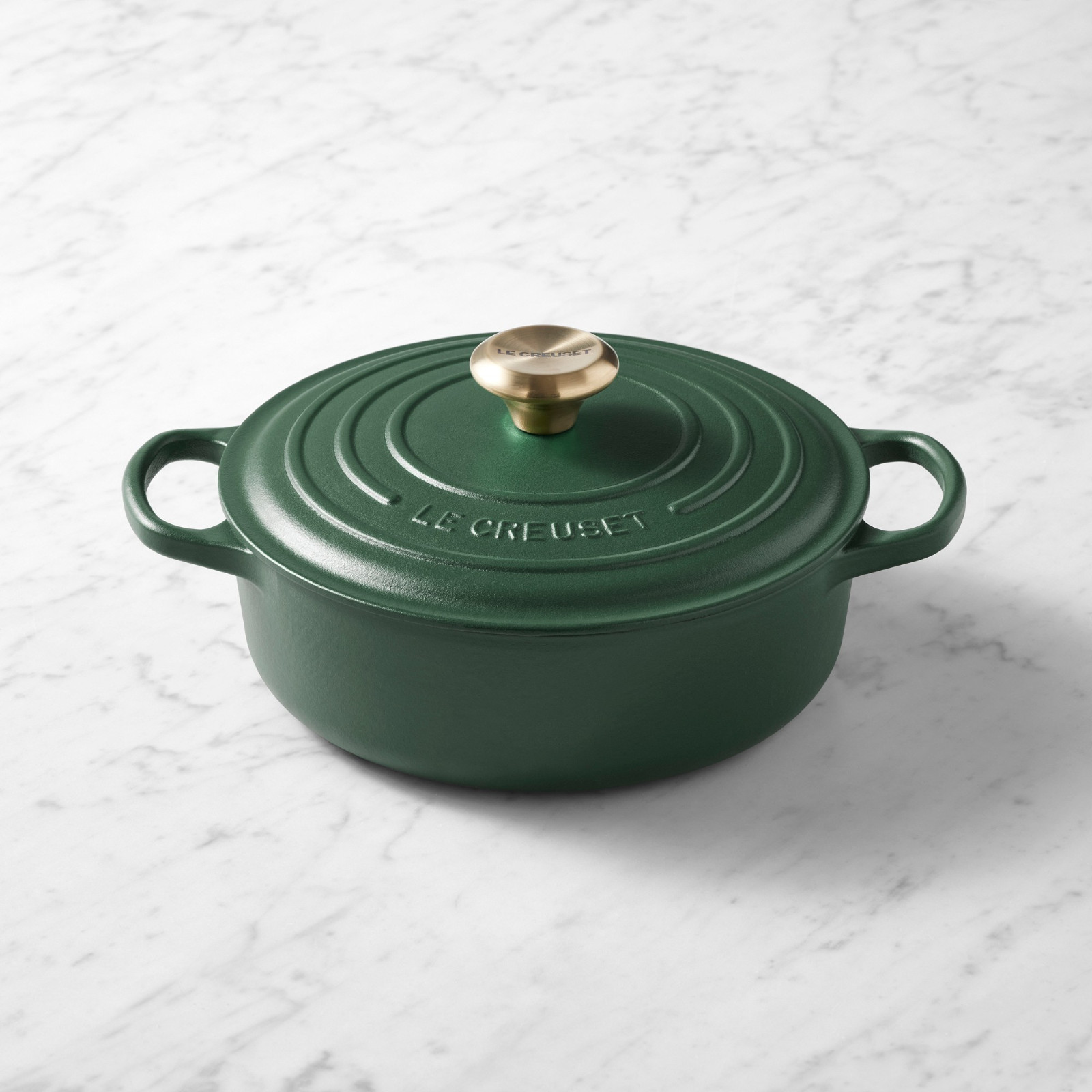 Le Creuset Signature Enameled Cast Iron Round Wide Dutch Oven, 3.5-Qt, Forêt