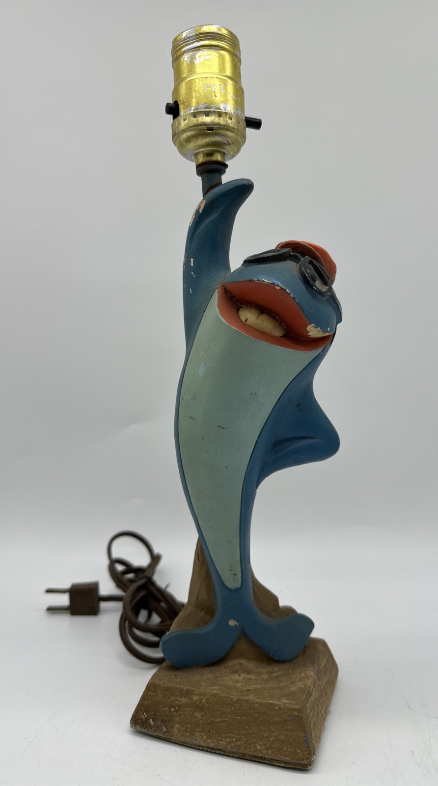Vintage 1970 Leviton Charlie The Tuna Star-Kist Fish Table Advertising Lamp READ