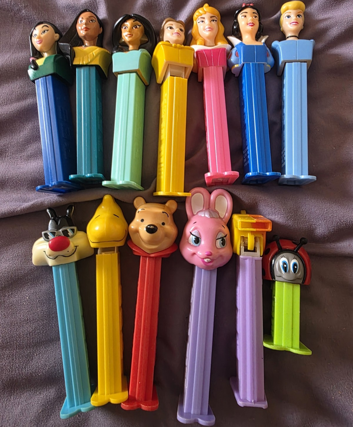 Disney PEZ Dispensers Lot of 13 Princess & Character Assortment