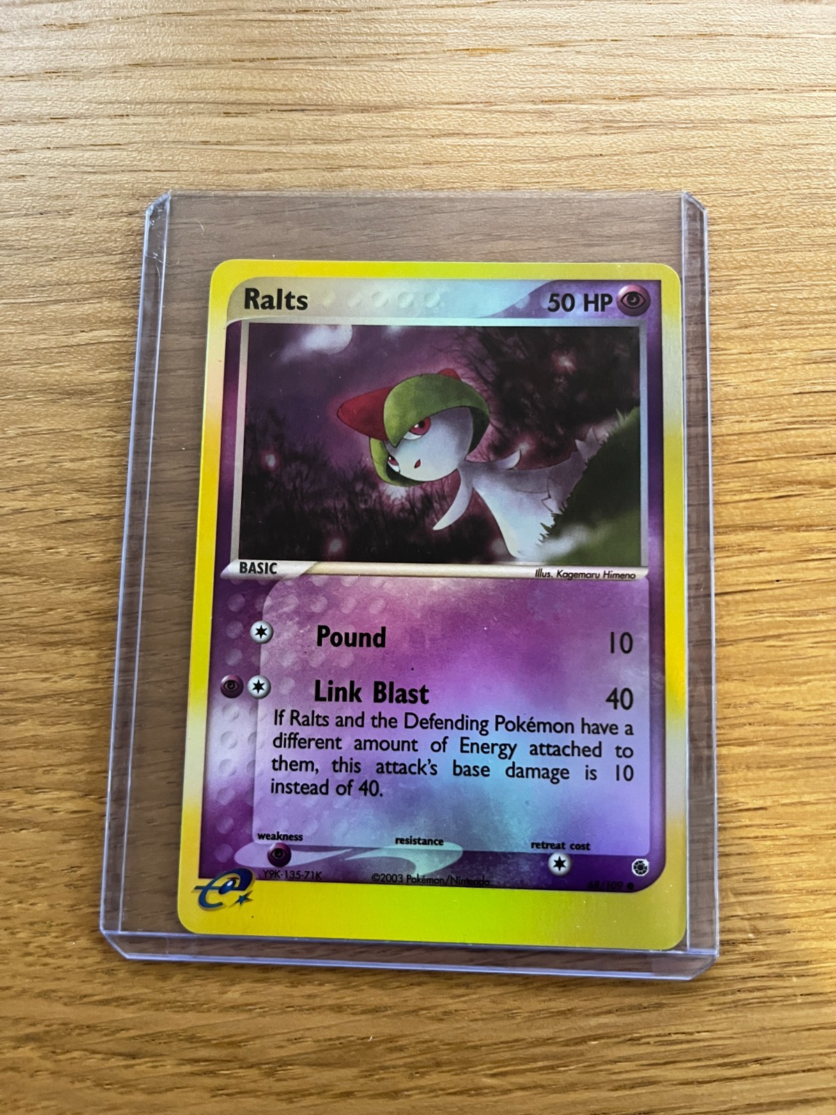 Ralts 68/109 | EX Ruby & Sapphire | LP | Reverse Holo