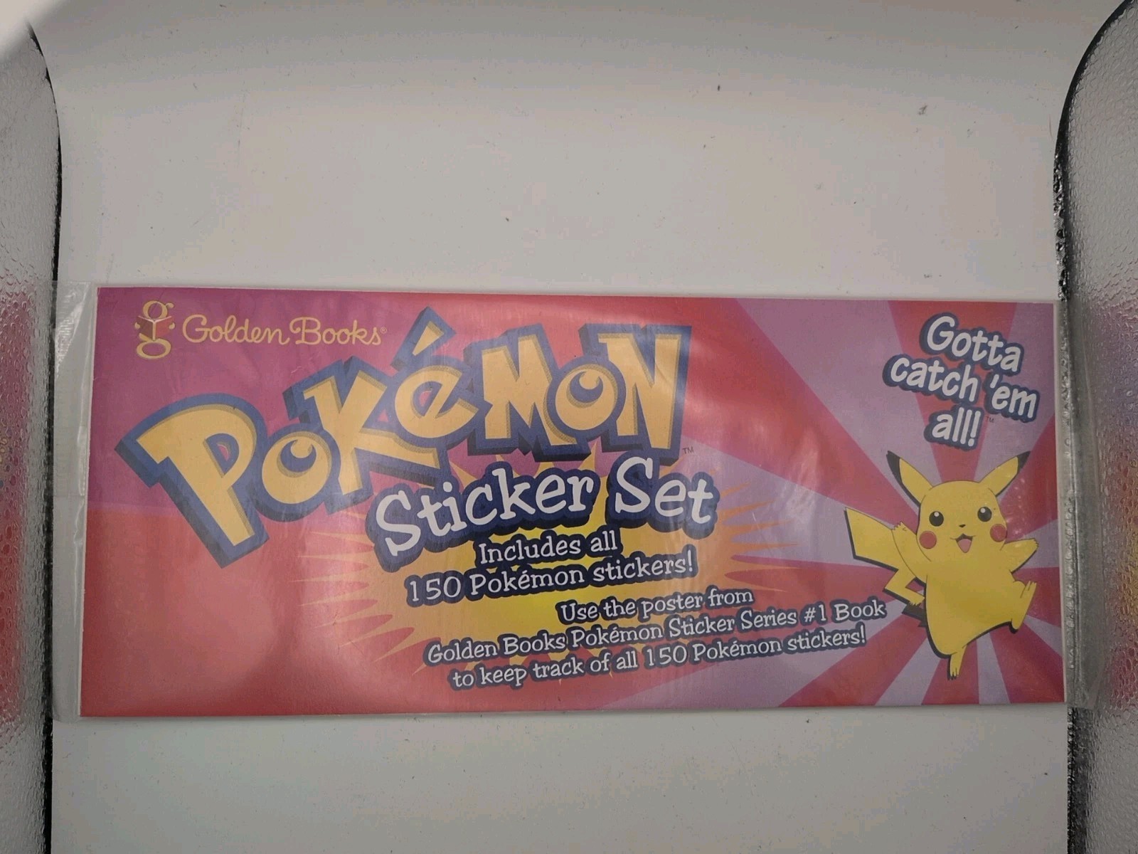 MIP From 1999 Pokemon Package by Golden Books 150 Stickers Set