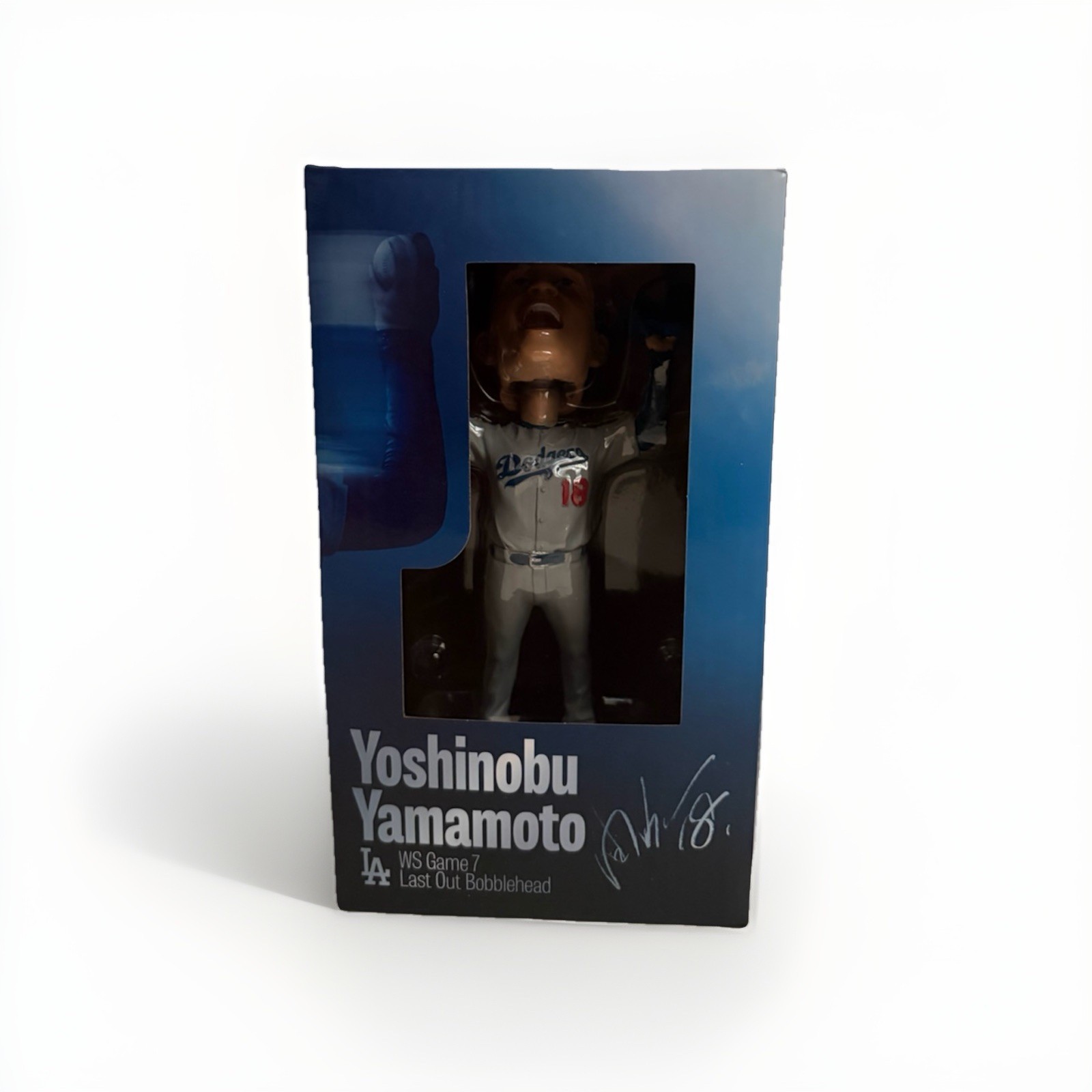2026 LA Dodgers Bobblehead - Yoshinobu Yamamoto “WS Game 7 Last Out” - NIB