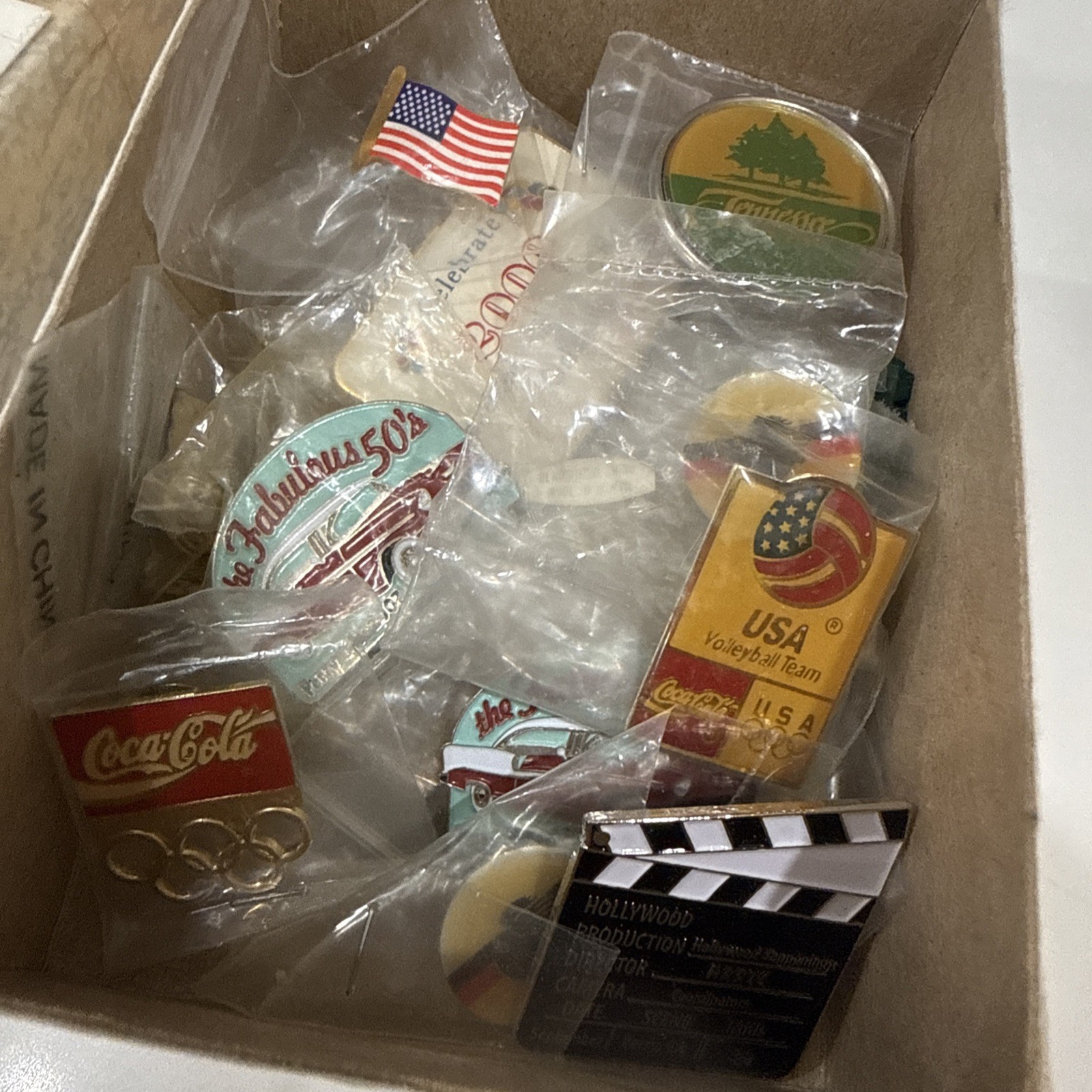 Lot Of Vintage Souvenir Lapel Pins Including Two Olympic Pins