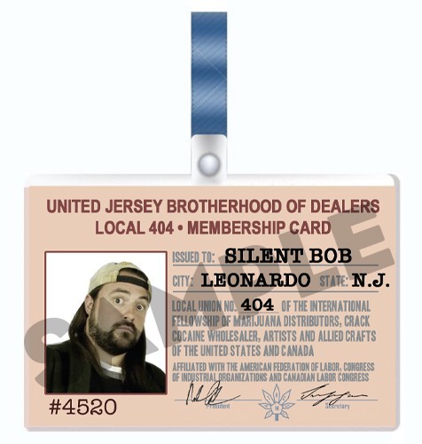 JAY AND SILENT BOB - Silent Bob cosplay I.D. Badge