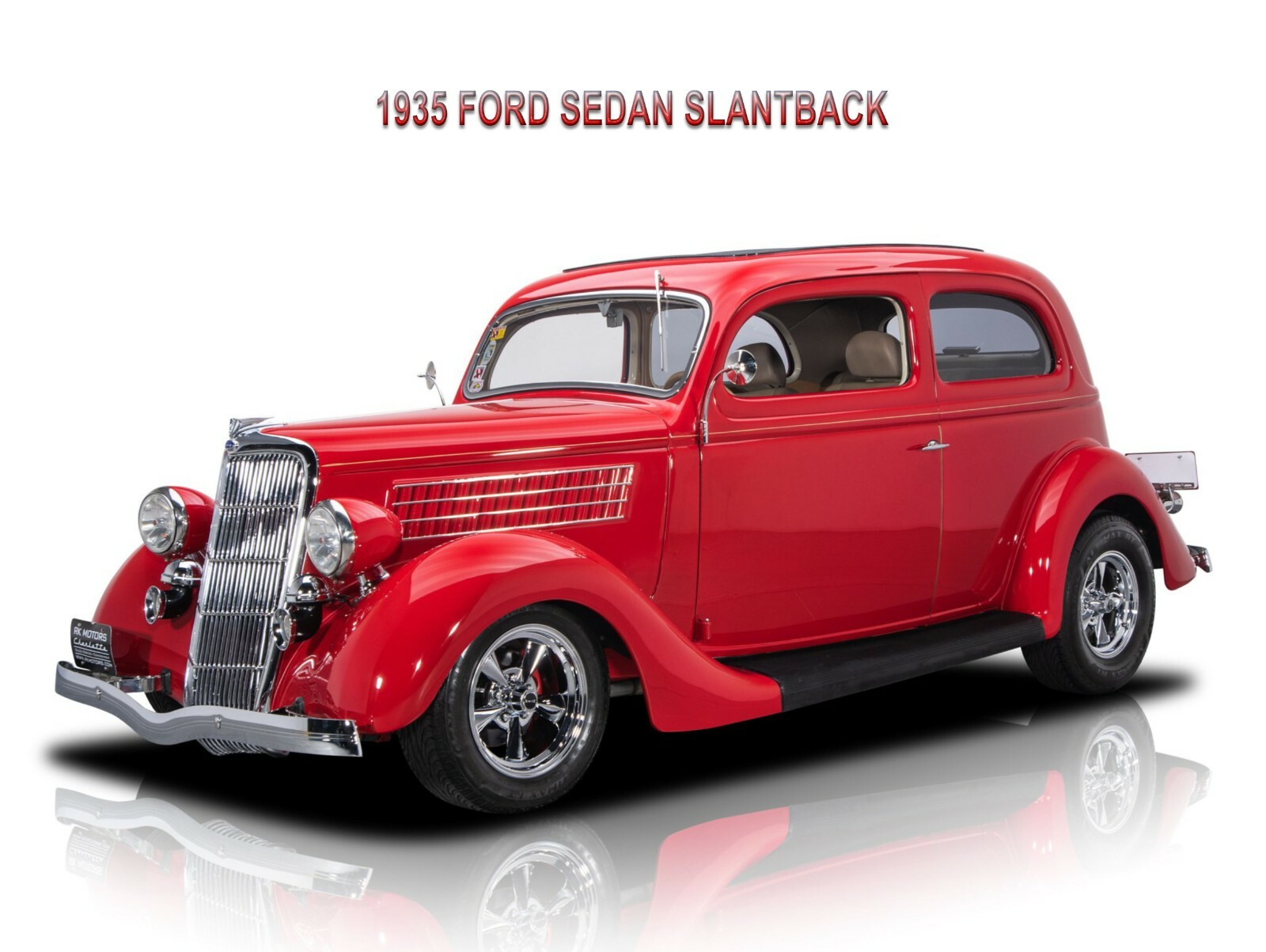 1935 FORD SEDAN SLANTBACK  Metal Sign 9