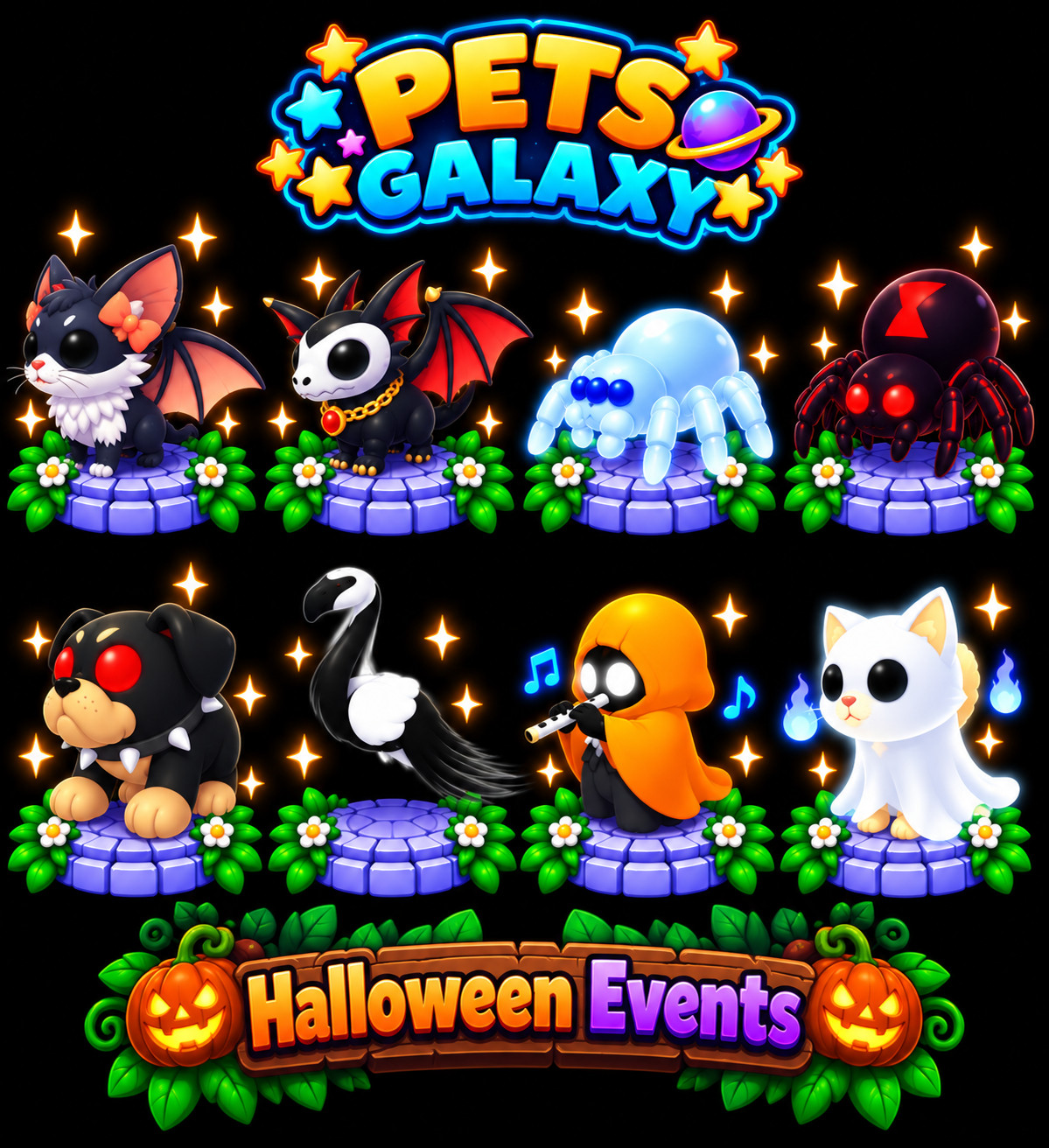 Halloween Events - Kitty Bat - Slimingo - Ghostly Cat - Adopt From Me