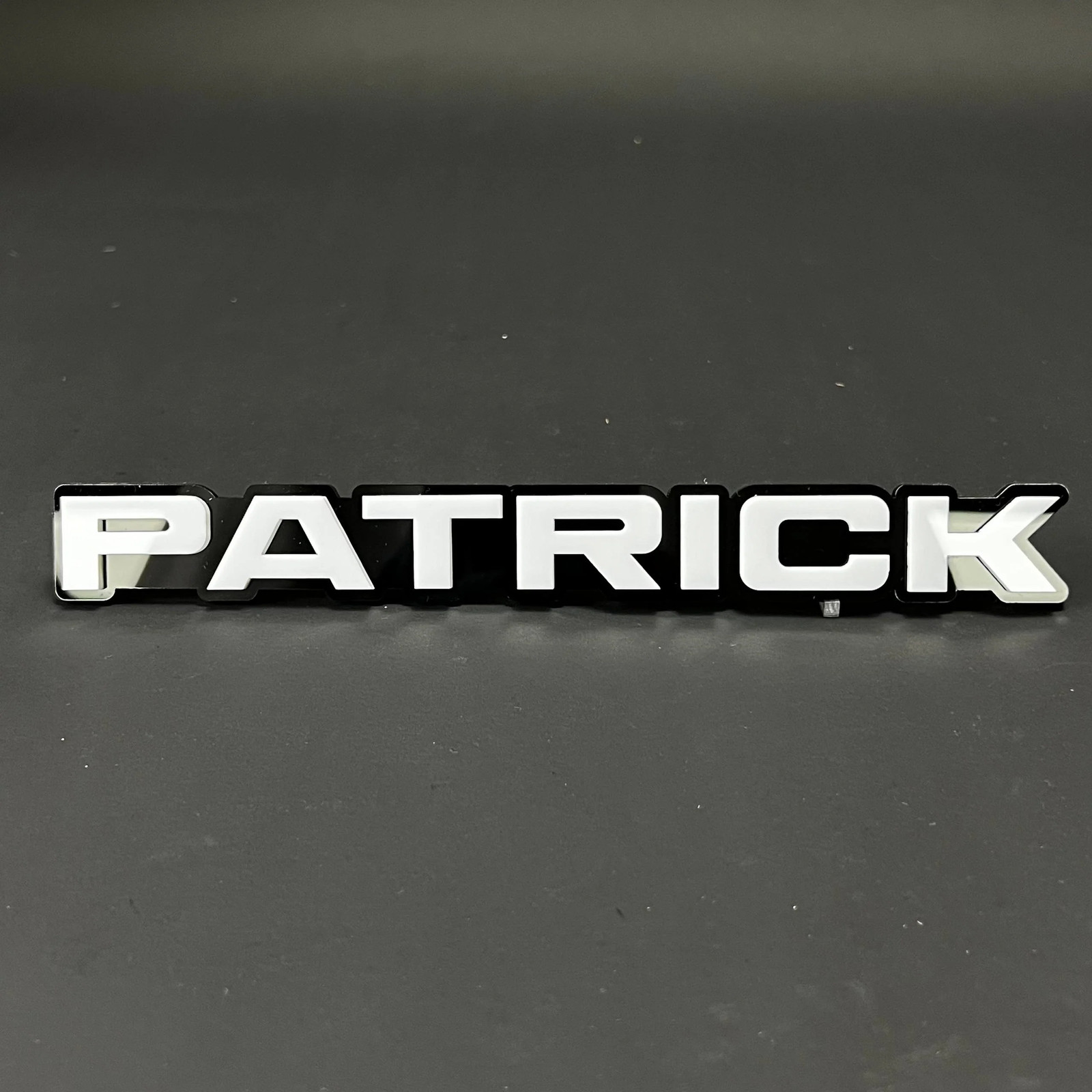 1PC PATRICK 3D Acrylic Badge - Car Truck Emblem Fender Tailgate Trunk Sticker