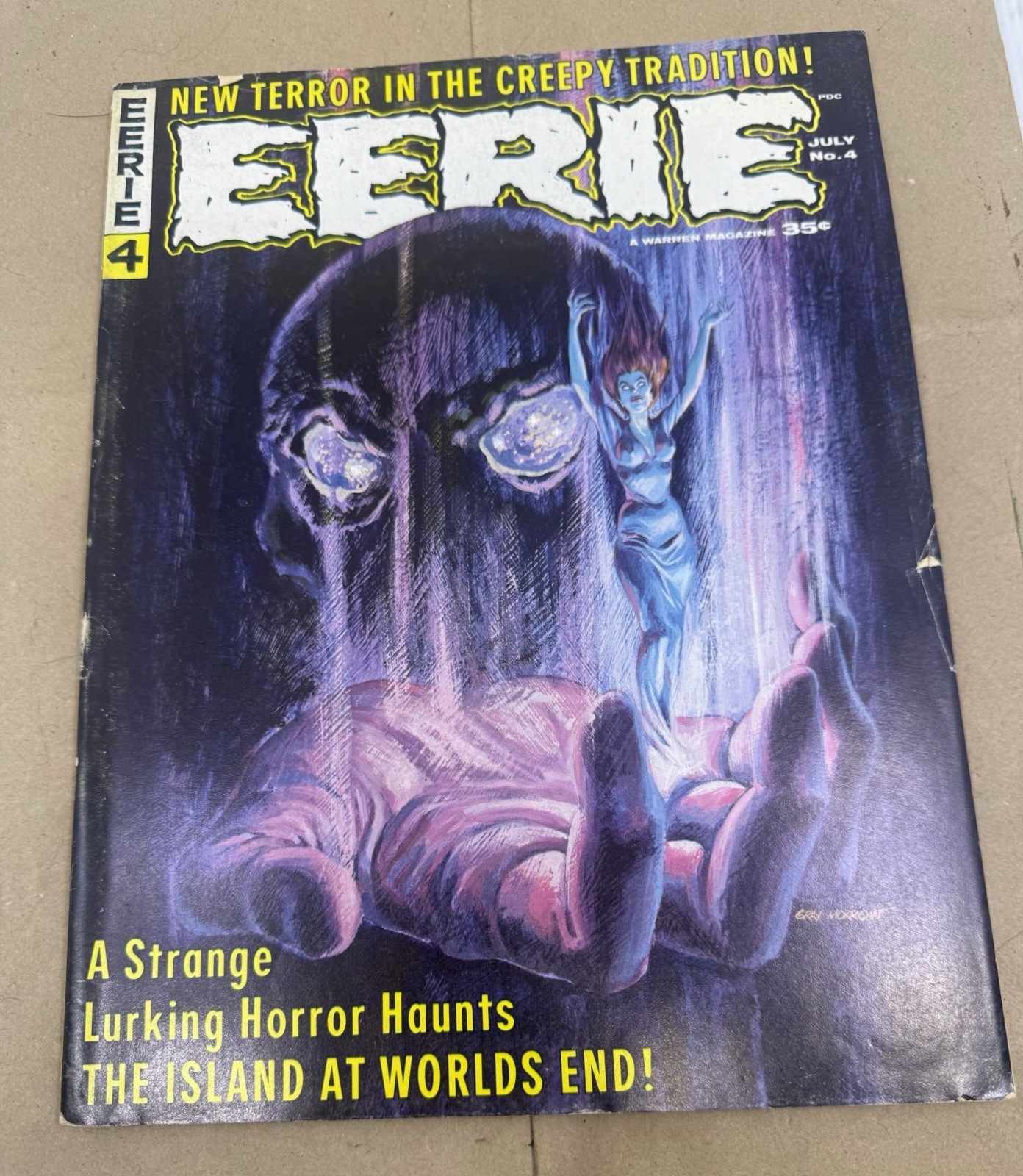 Eerie #4 Nice Vintage Horror Warren Comics Magazine 1966 Nice See