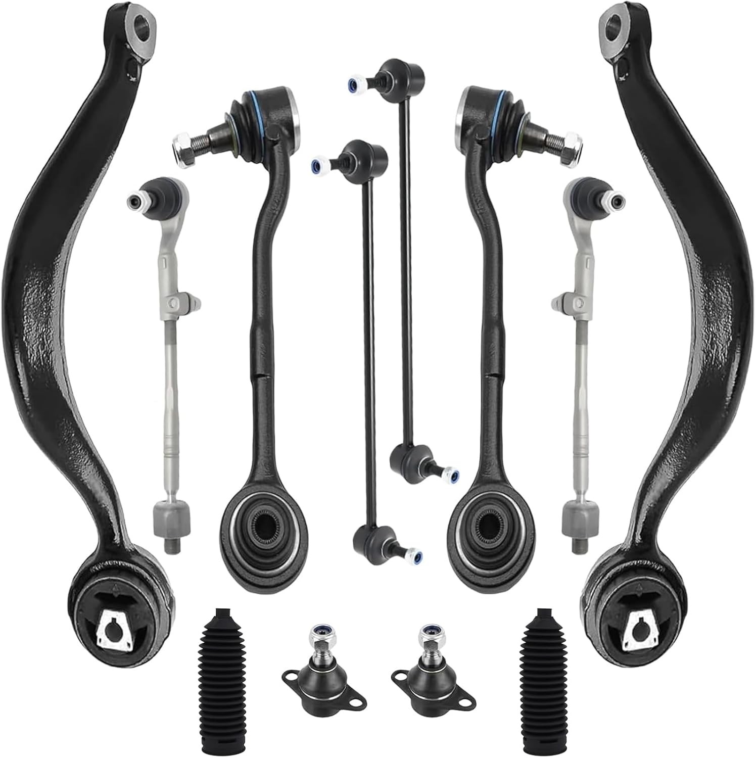 12pcs Front Lower Control Arm Ball Joint Suspension Kit fit for BMW E90 Xi AWD 3