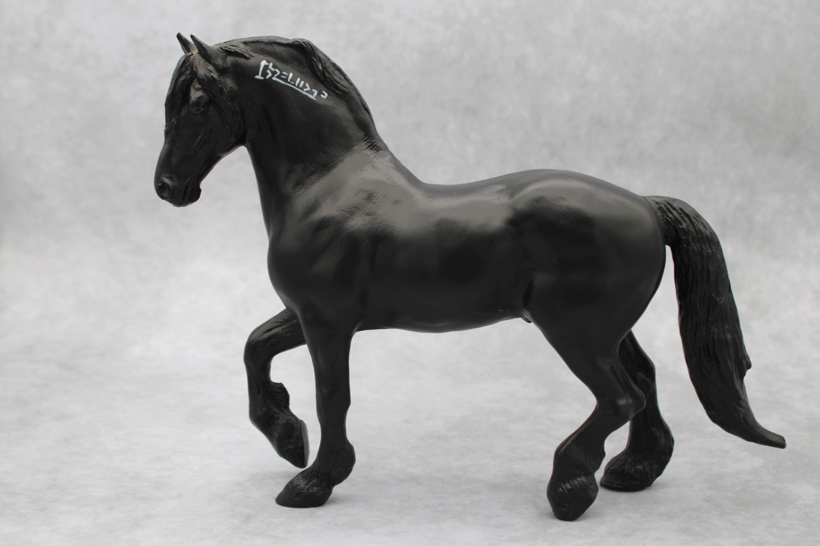 Breyer Horse #943 JB Andrew Adopt-A-Horse Drafter Type Black Mustang Friesian