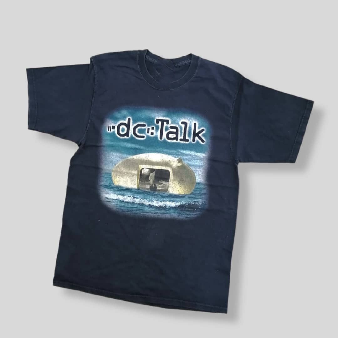 Vtg Dc Talk Band Music Lover Heavy Cotton Black Unisex Shirt CC142