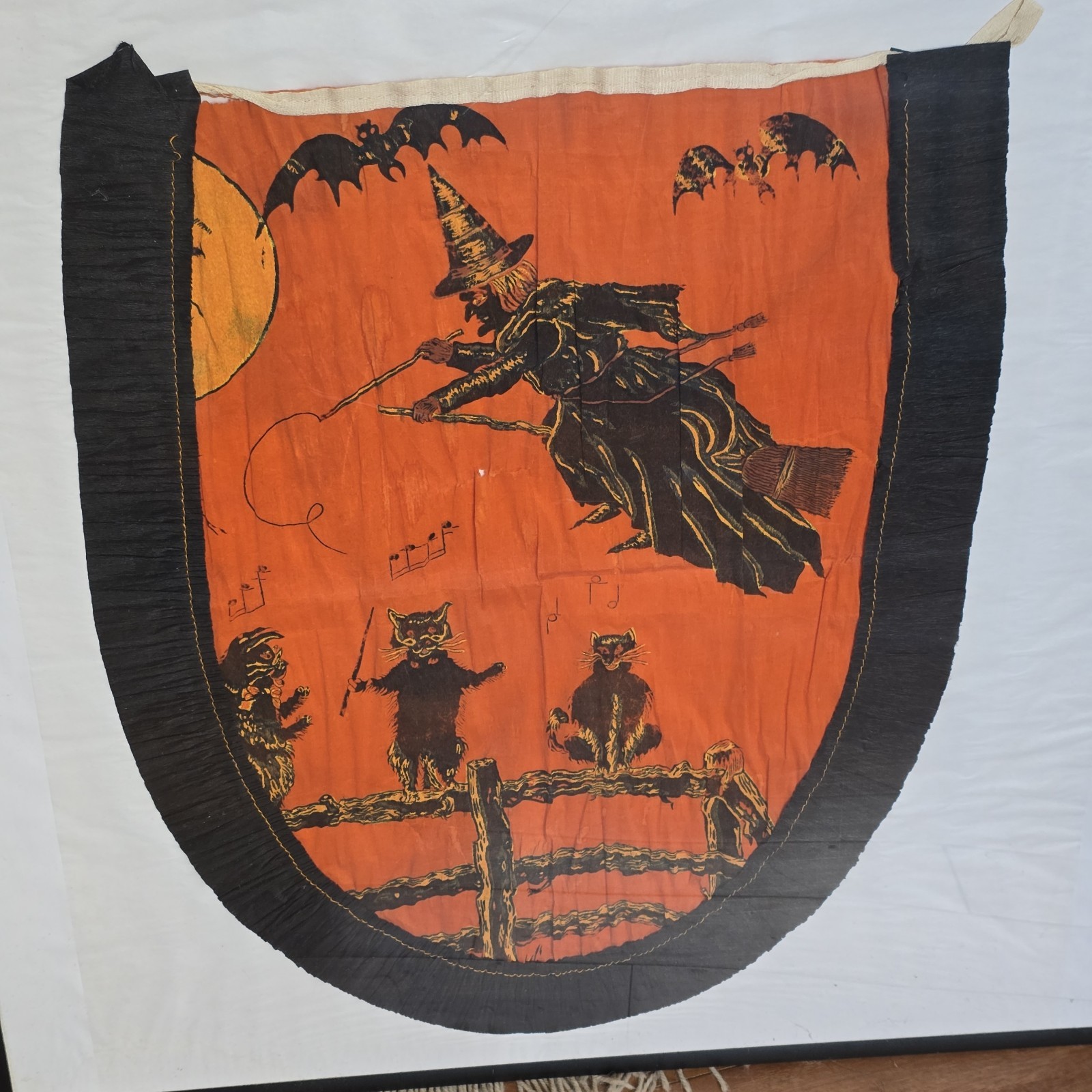 ~1920\'s Rare Halloween Crepe Apron