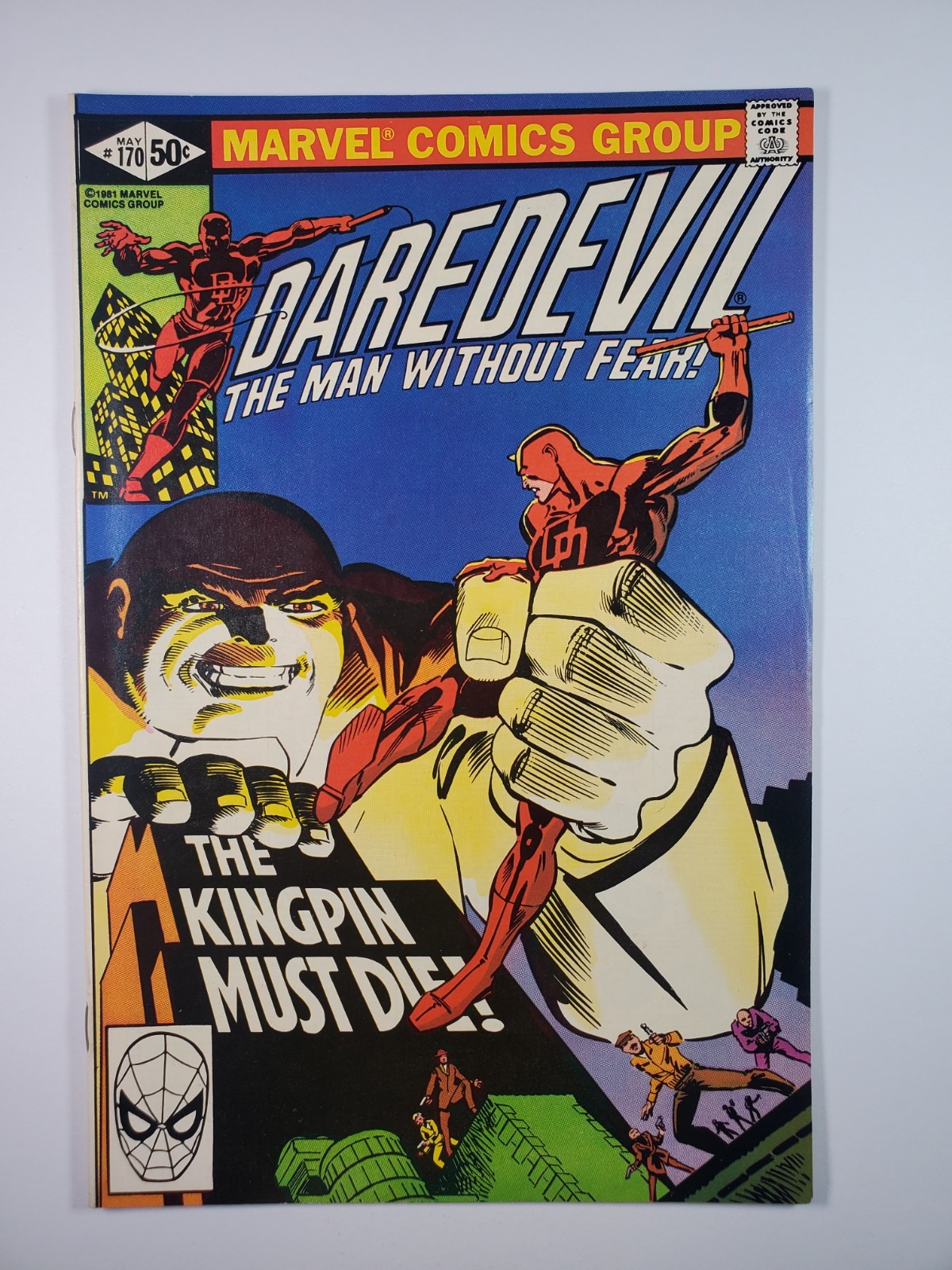 Daredevil #170 VF/NM 1981 Key Bullseye 1st Appearance Wilson Fisk as Kingpin