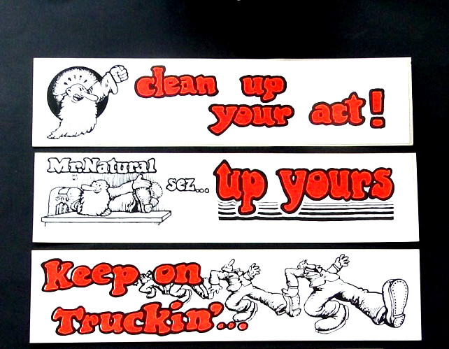 Vintage 1960\'s/70\'s Original Mr. Natural Bumper Sticker