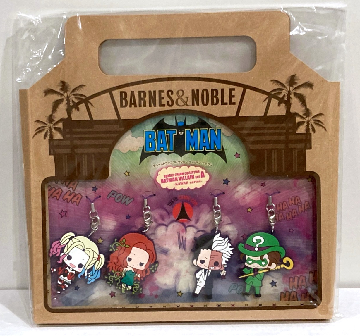 RARE KOTOBUKIYA B&N 2018 Tokyo Comic Con Batman Villains Kawaii Charm Set A