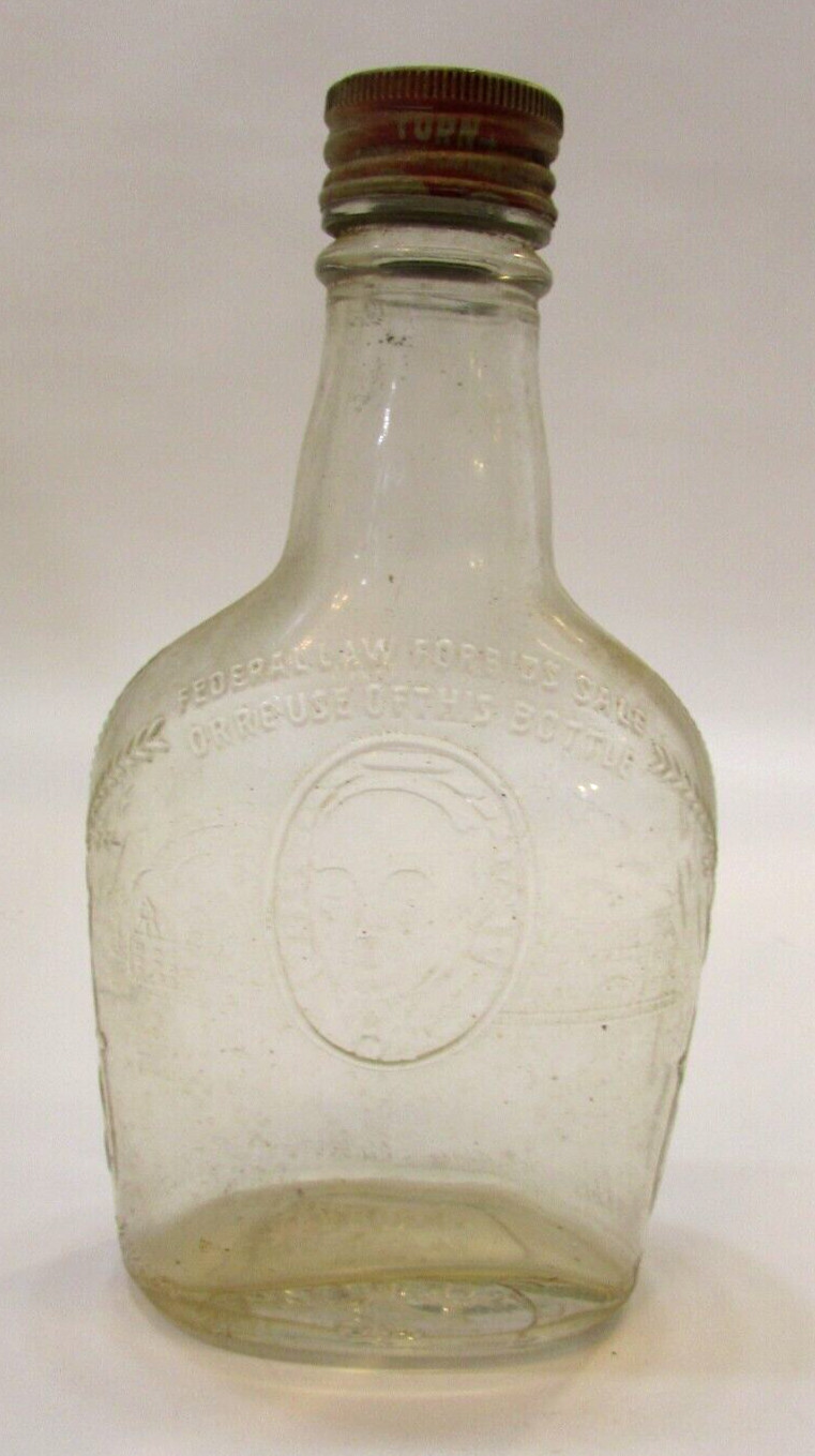 Vintage 1955 Harry Wilken Family Distillery Embossed 6.5\