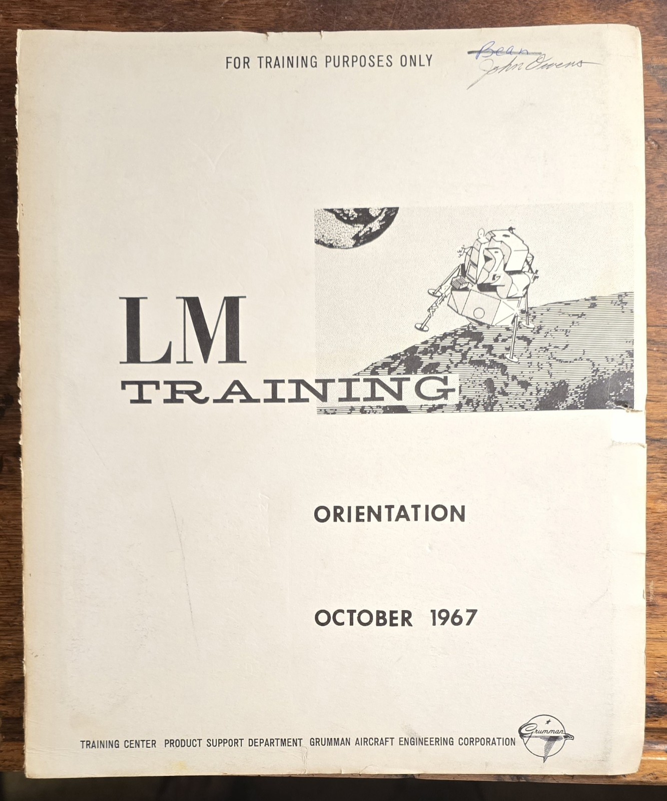 APOLLO LUNAR MODULE TRAINING SPACE TRAVEL NASA ROCKET GRUMMAN AIRCRAFT OCT 1967