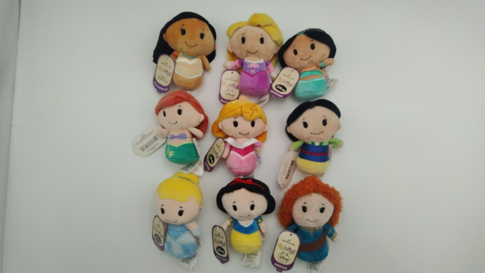 Ultimate Hallmark Disney Princess Itty Bittys 9pc Collection - Complete NWT Lot
